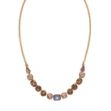 Tansy Half Line Tennis Necklace