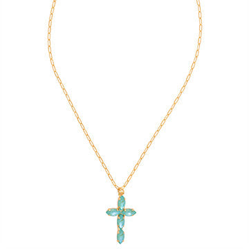 Clarissa Cross Pendant Necklace