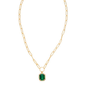 Octavia Scalloped Pendant Necklace