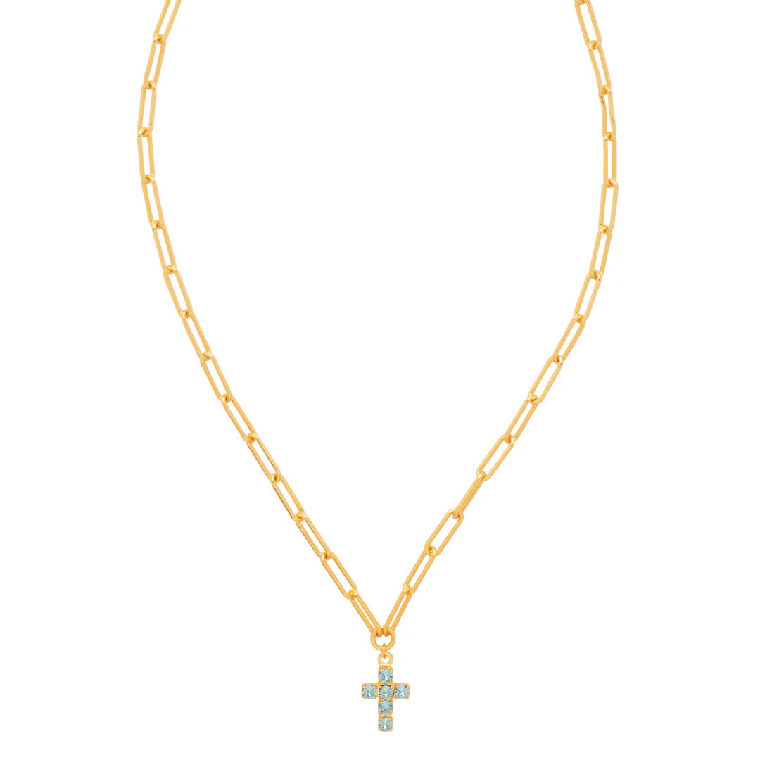 Carly Cross Pendant Necklace
