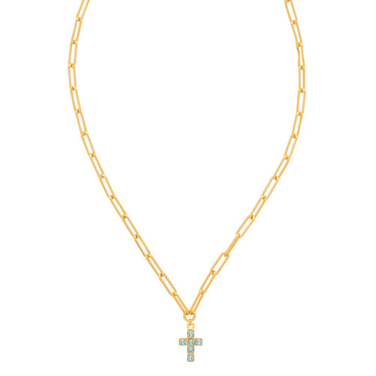 Carly Cross Pendant Necklace