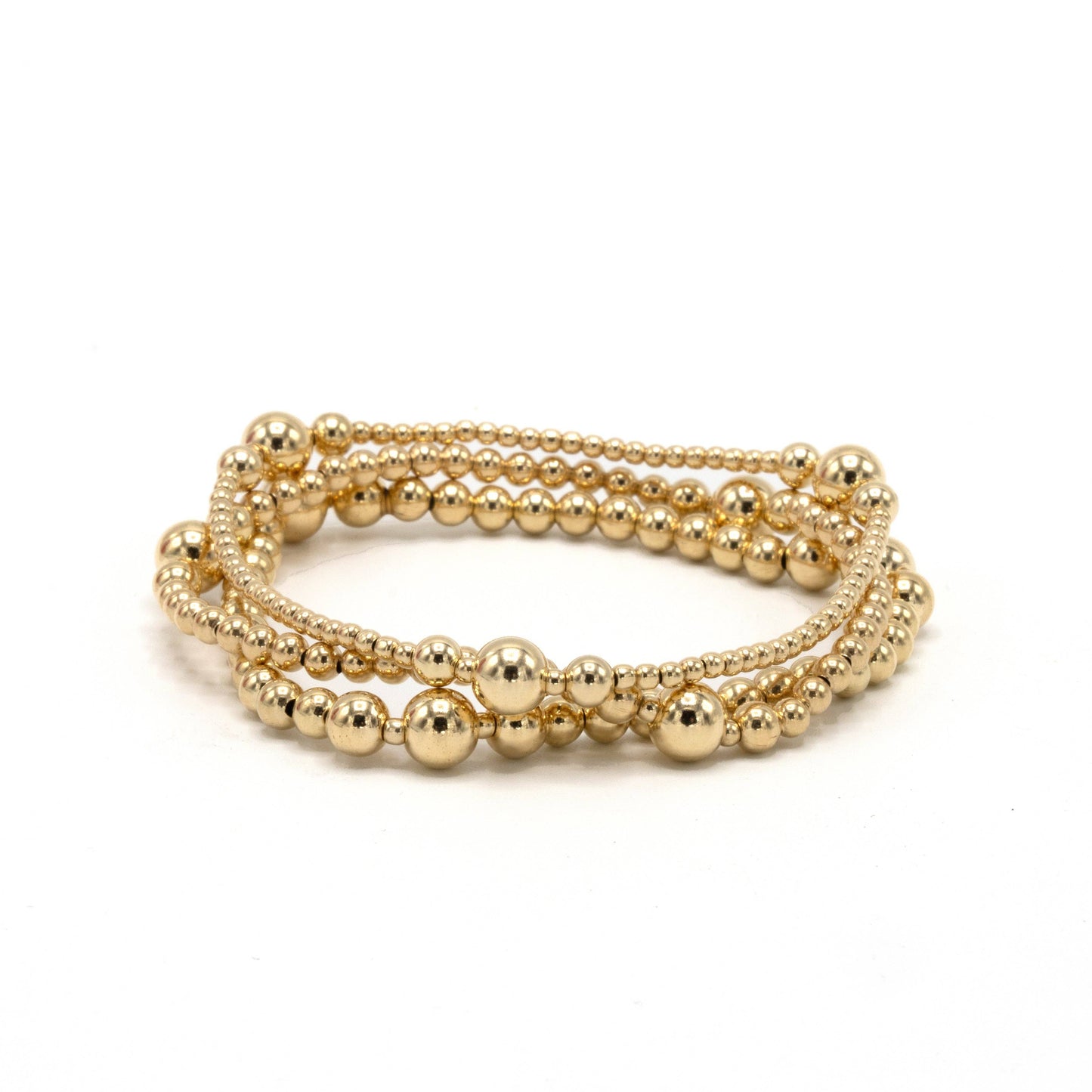 The Nantucket Collection 3*6 14k Gold- Filled Beaded Bracelet