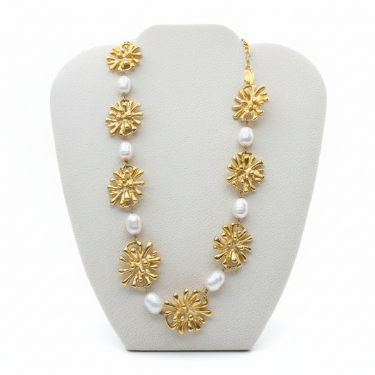 Baroque Pearl Splash Necklace