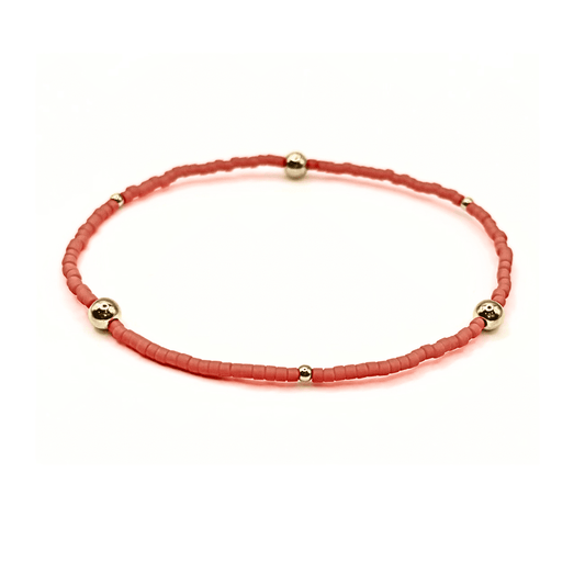 Erin Gray - Game Day Gold-Filled & Seed Bead Waterproof Bracelet Collection