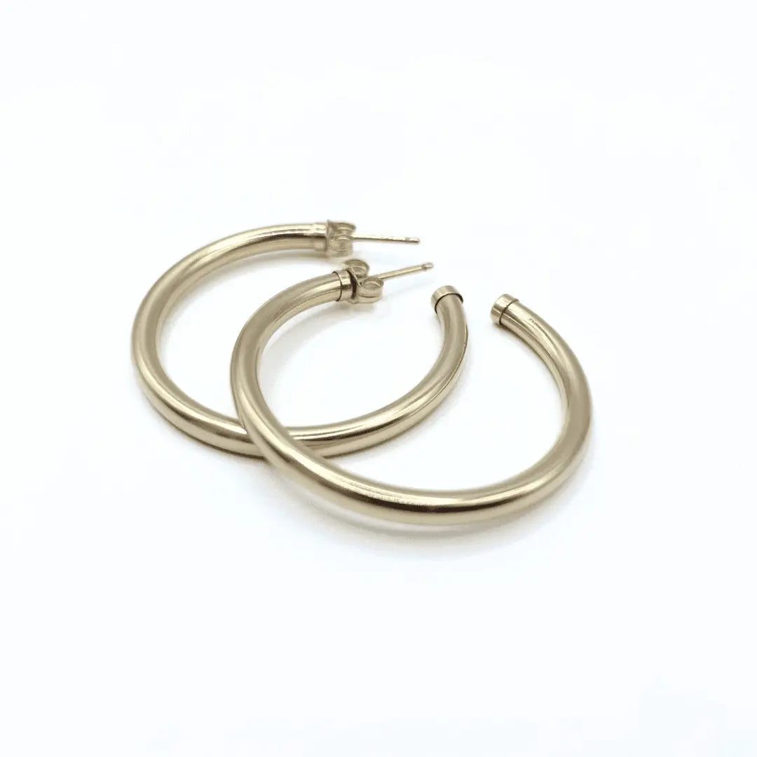 Paris 14K Gold filled Post Hoop Earring - Waterproof
