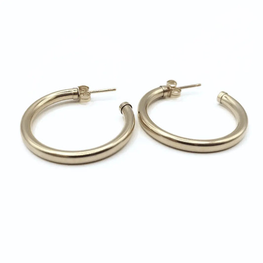 Paris 14K Gold filled Post Hoop Earring - Waterproof