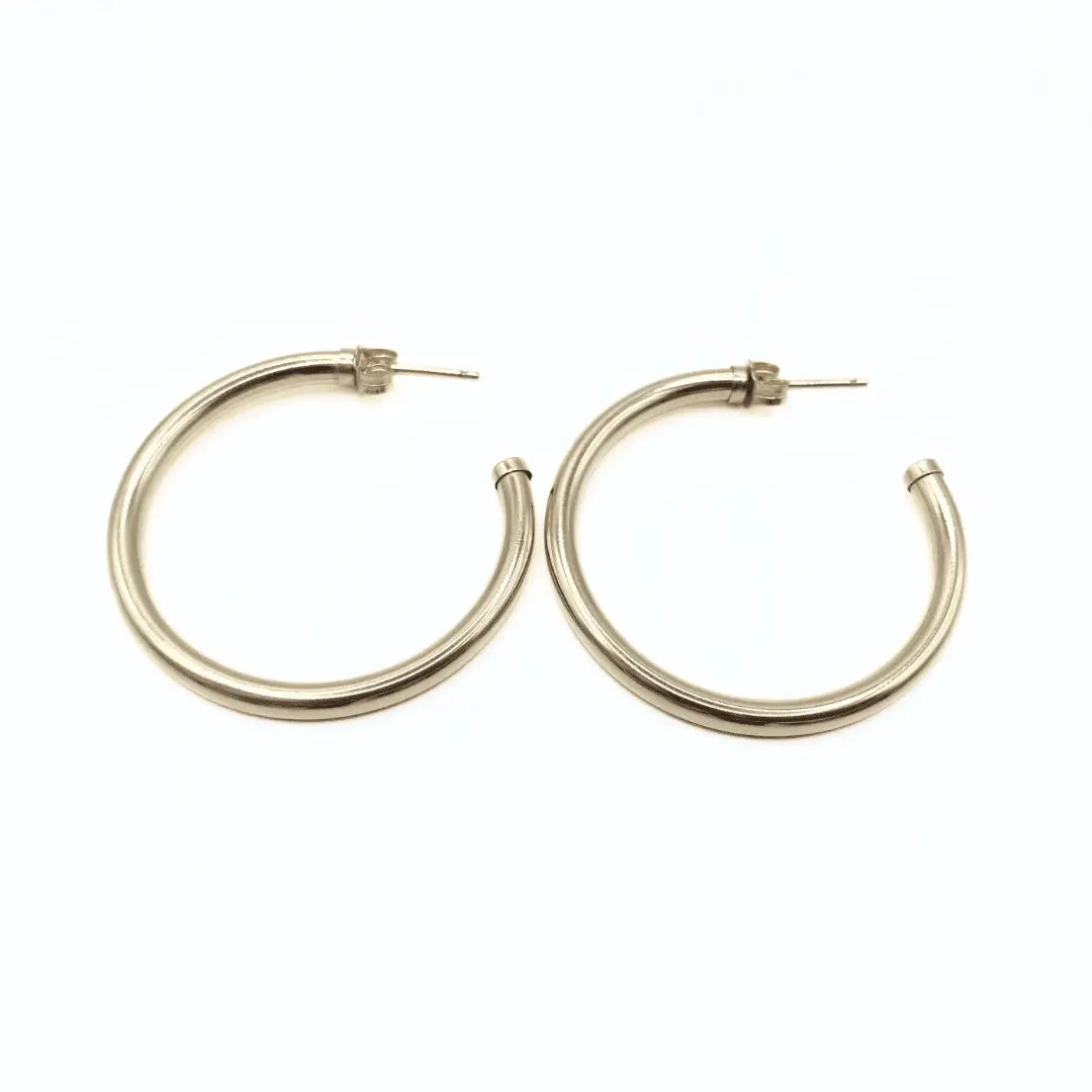 Paris 14K Gold filled Post Hoop Earring - Waterproof