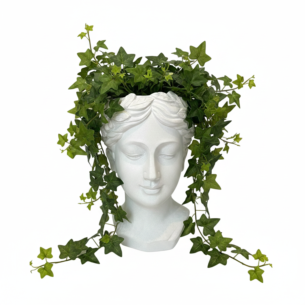 Grecian Head Statue Planter