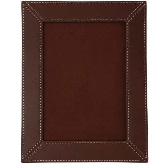 Brown Leather Photo Frame
