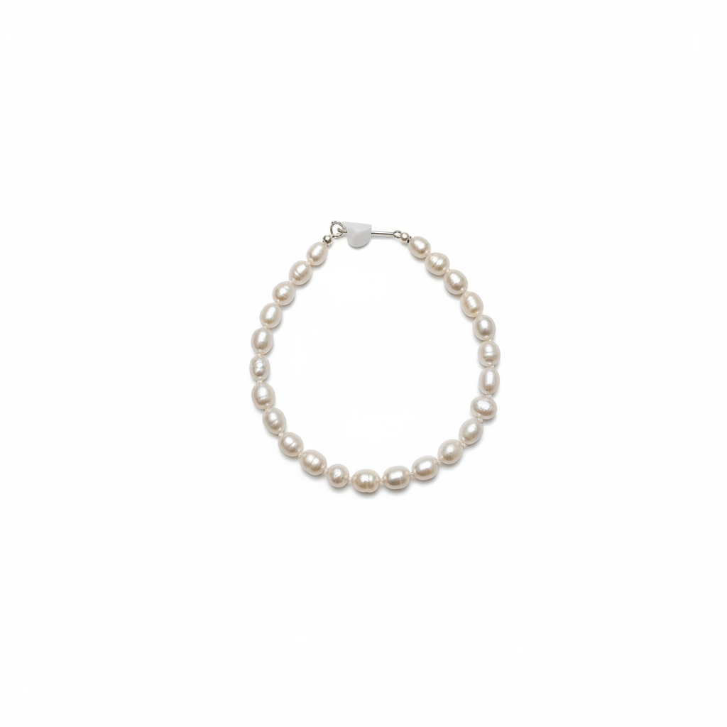 Rice Pearl Bracelet 4.5 inch