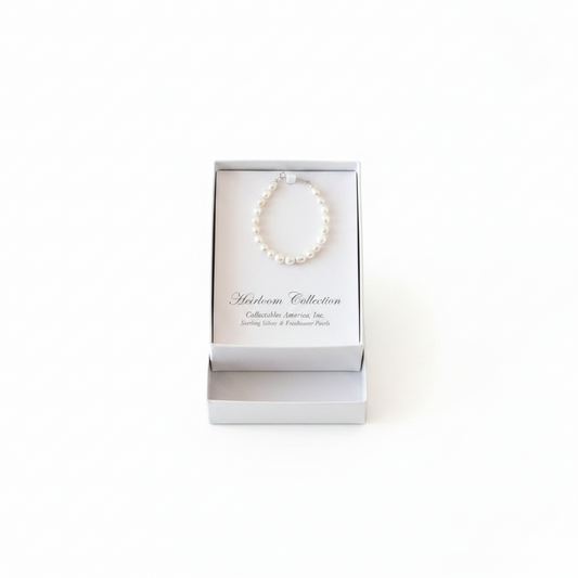 Rice Pearl Bracelet- 6 inch